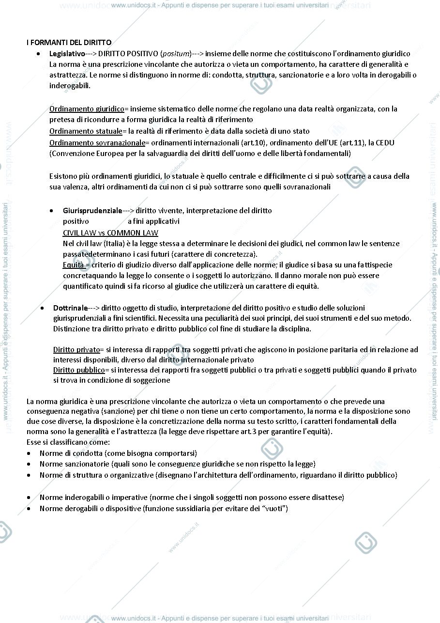 Anteprima pagina 3 — Diritto privato 