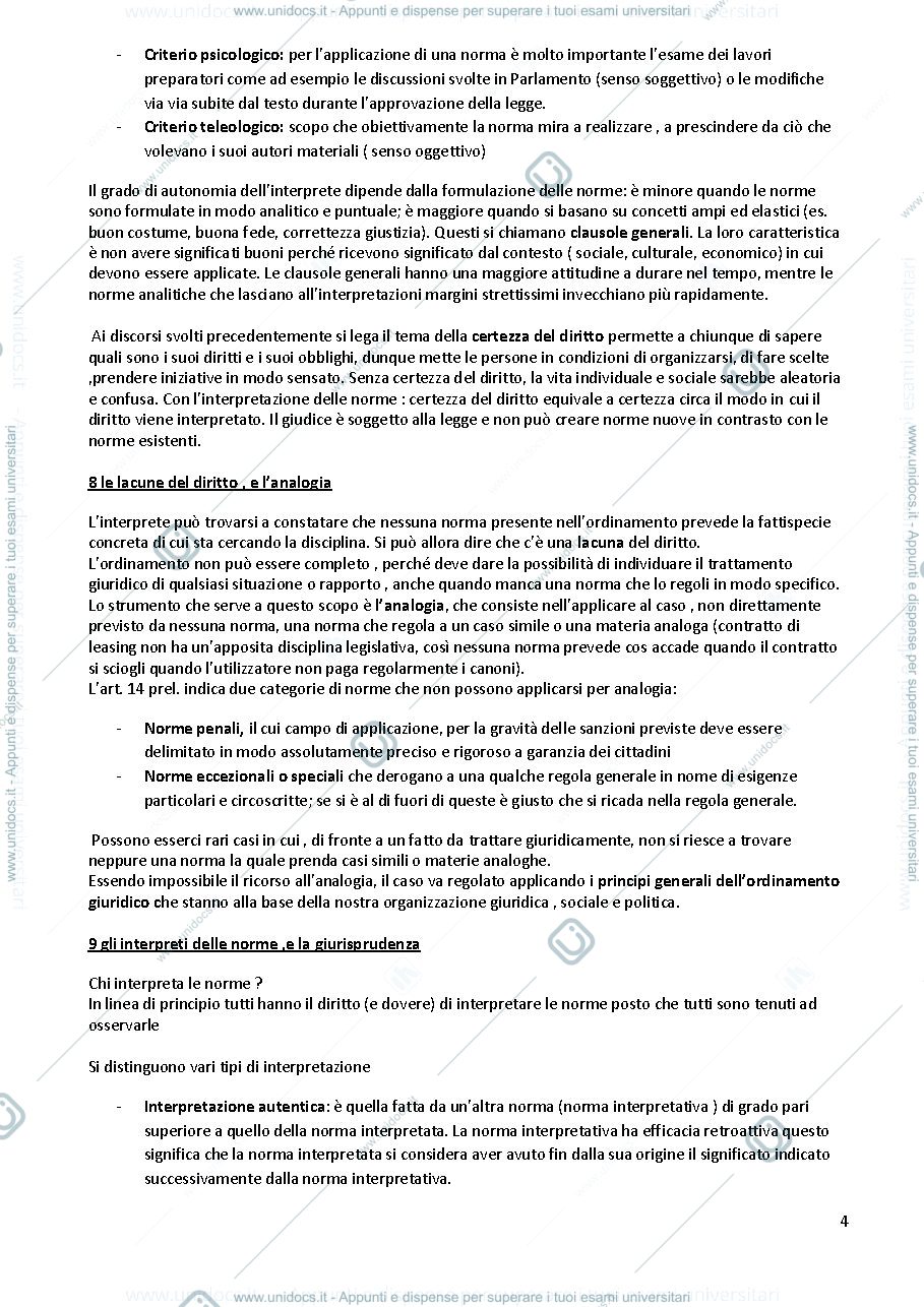 Anteprima pagina 4 — Diritto privato 
