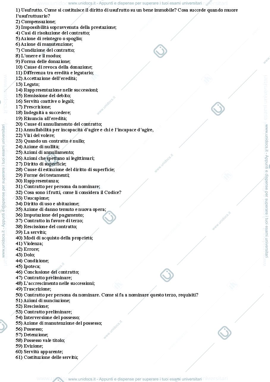 Anteprima pagina 1 — Domande frequenti