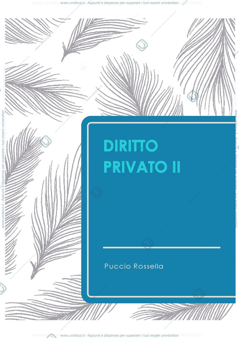 Anteprima pagina 1 — Diritto privato 