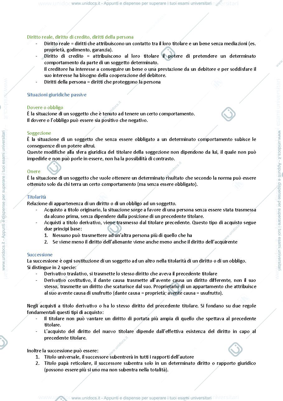 Anteprima pagina 3 — Riassunto diritto privato 