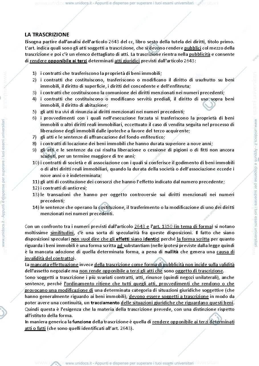 Anteprima pagina 1 — La trascrizione