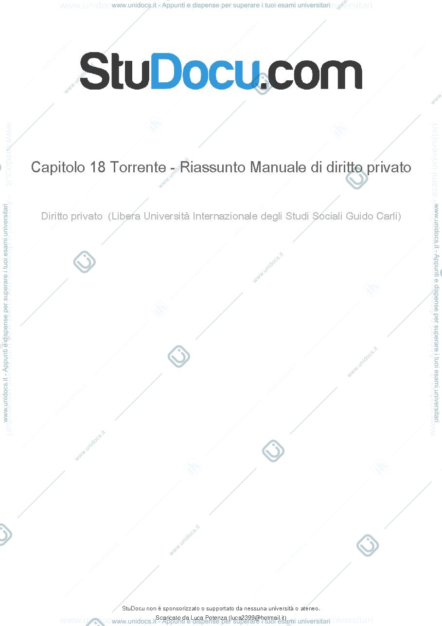 Anteprima pagina 1 — diritto privato