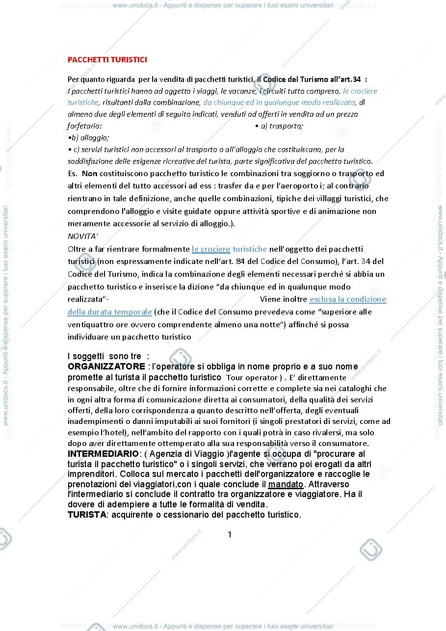 Anteprima pagina 1 — Pacchetti Turistici