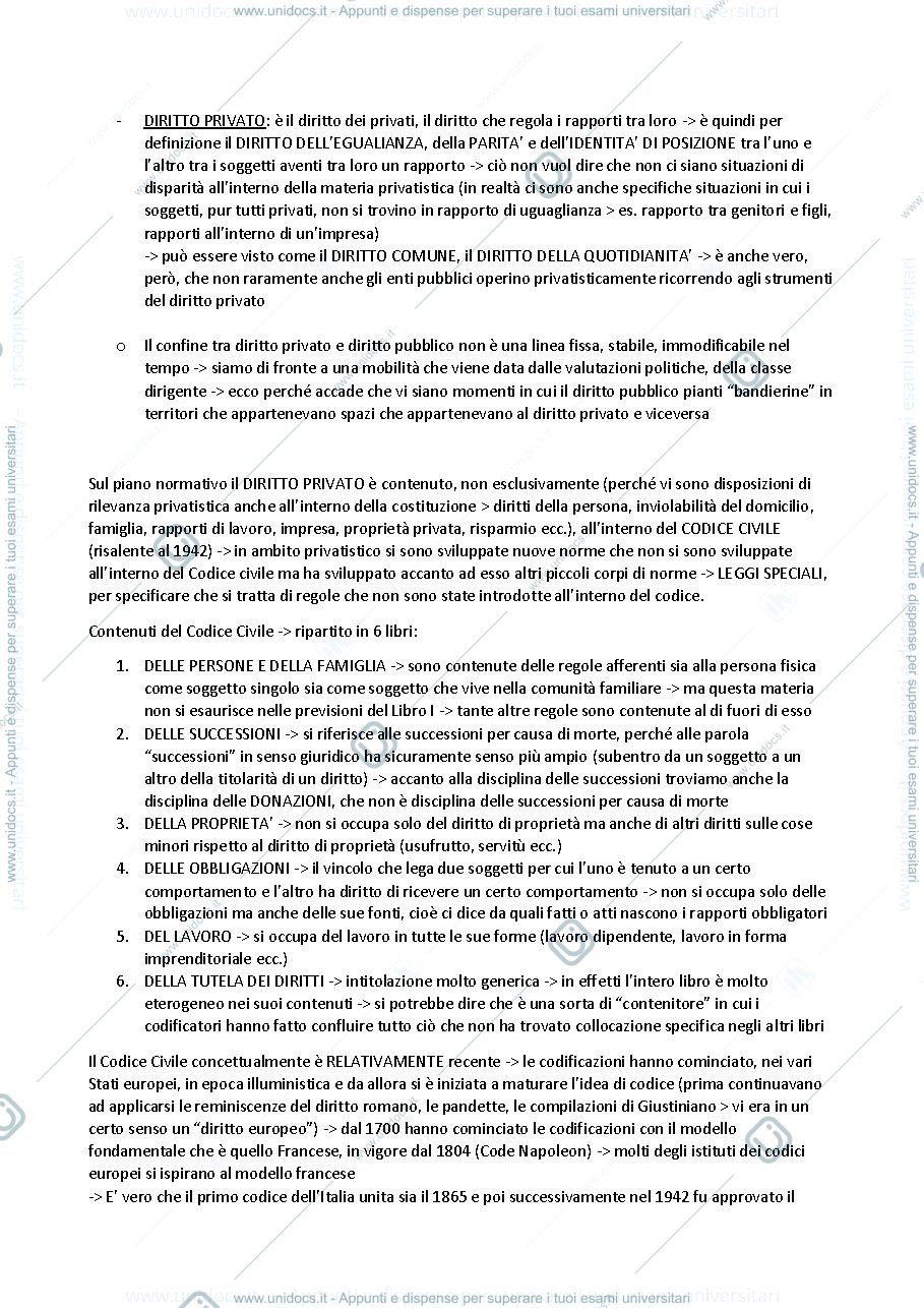 Anteprima pagina 4 — Appunti Lezioni Diritto Privato 1