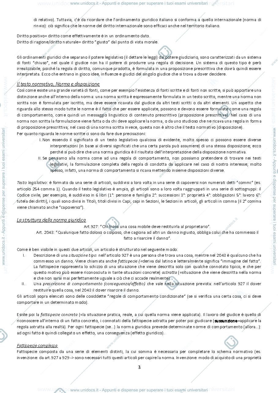Anteprima pagina 3 — Appunti diritto privato