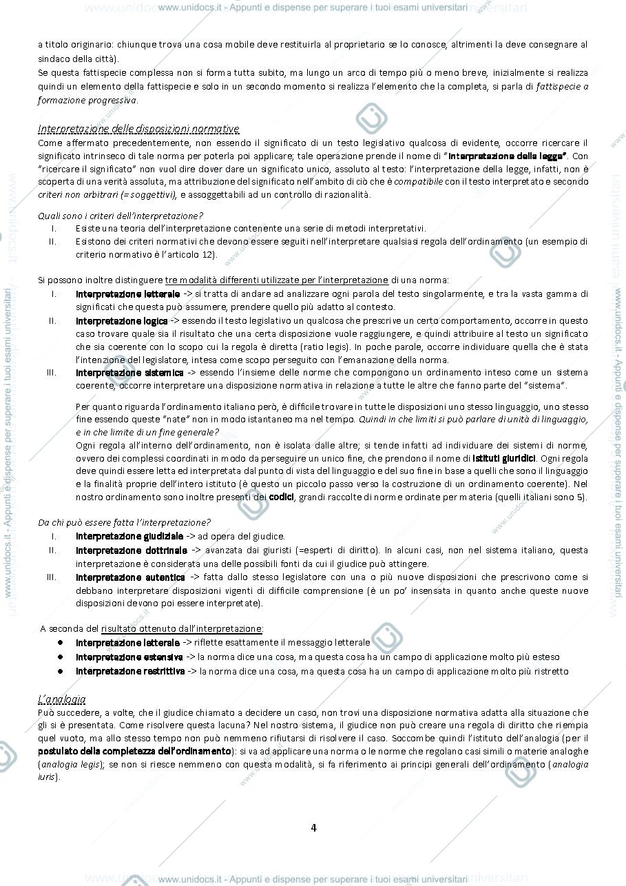 Anteprima pagina 4 — Appunti diritto privato