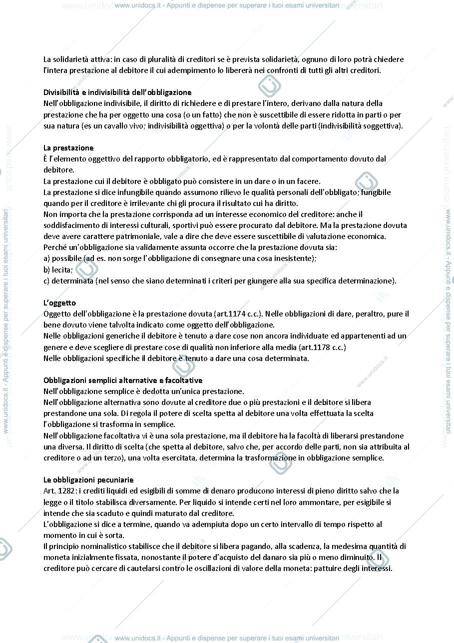 Anteprima pagina 2 — Le obbligazioni