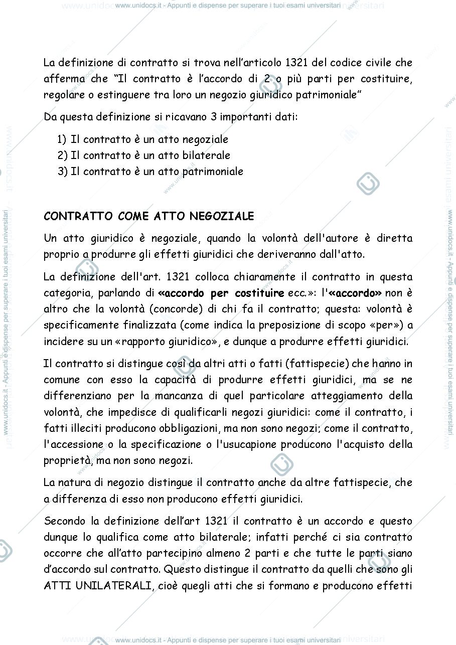 Anteprima pagina 1 — il contratto