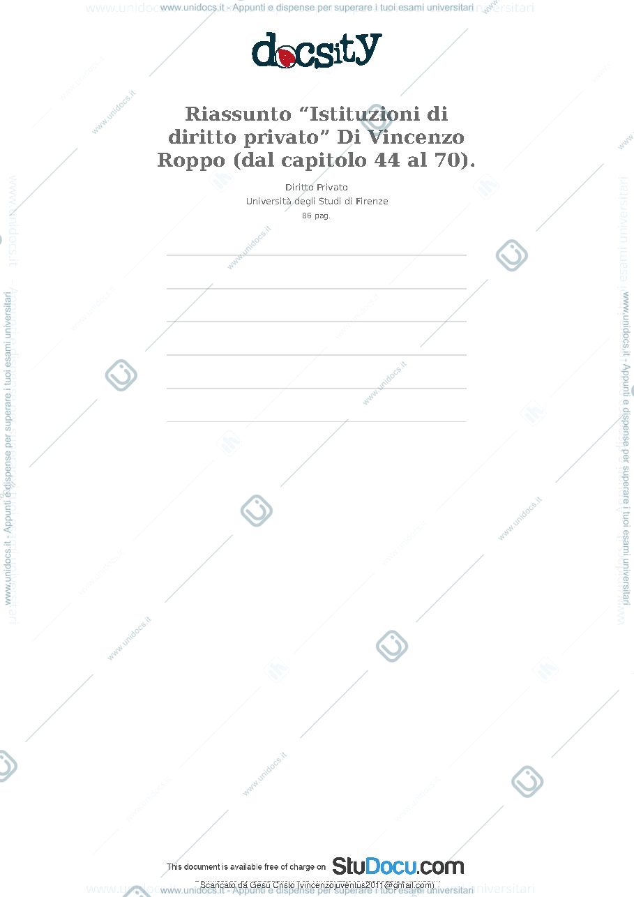 Anteprima pagina 2 — Riassunto istituzioni di diritto privato dal cap. 44 al 70
