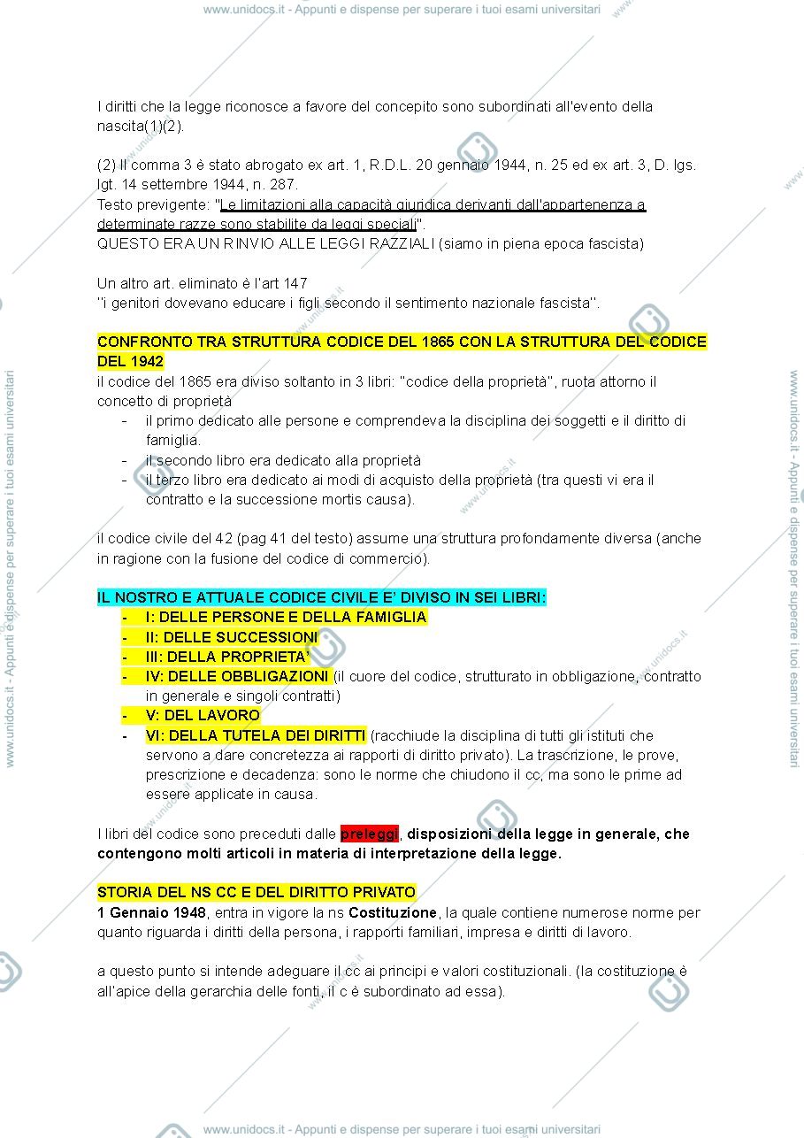 Anteprima pagina 2 — Appunti diritto privato