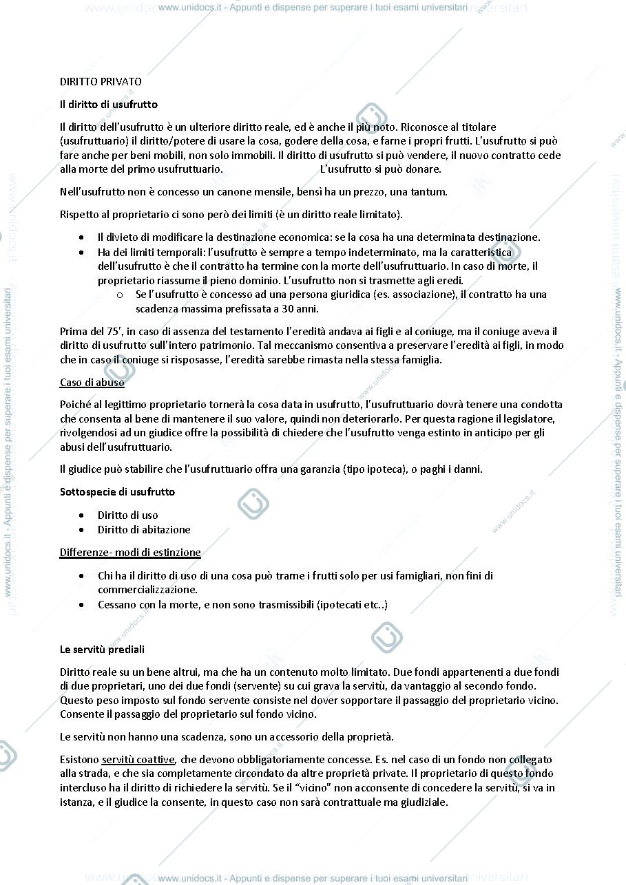 Anteprima pagina 1 — ISTITUZIONI DI DIRITTO PRIVATO