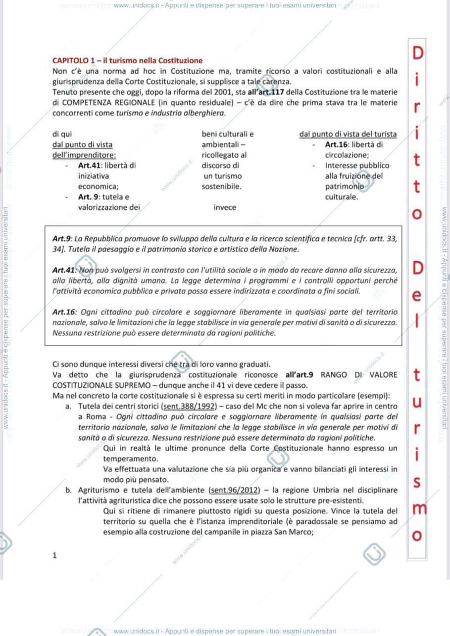 Anteprima pagina 1 — Diritto privato 