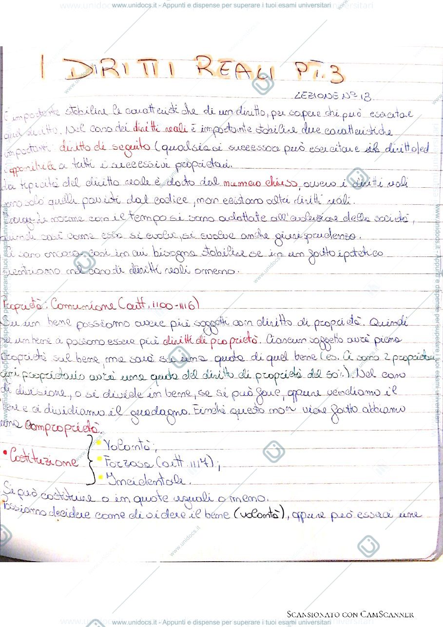 Anteprima pagina 1 — I diritti reali