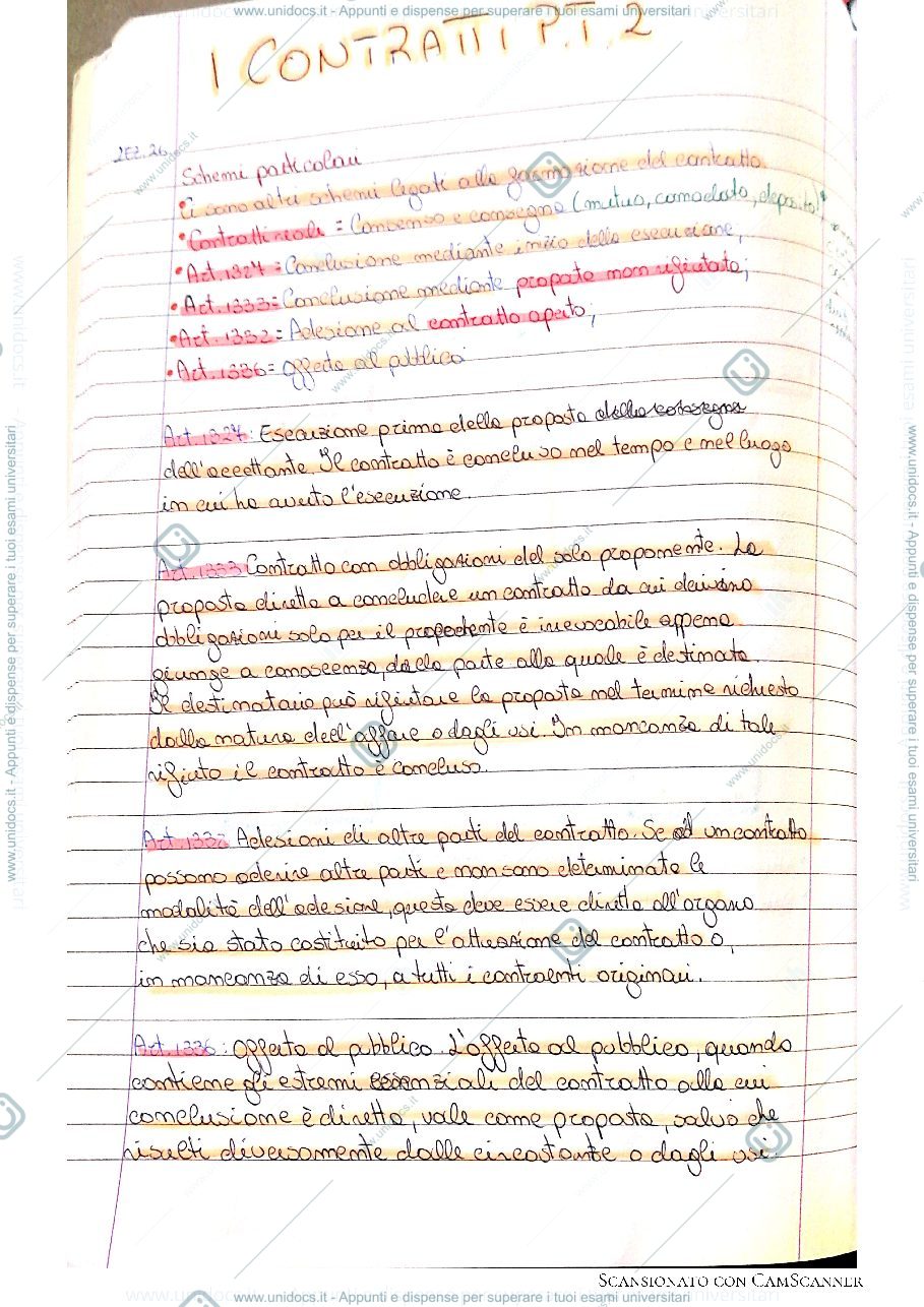 Anteprima pagina 1 — I contratti Pt.2