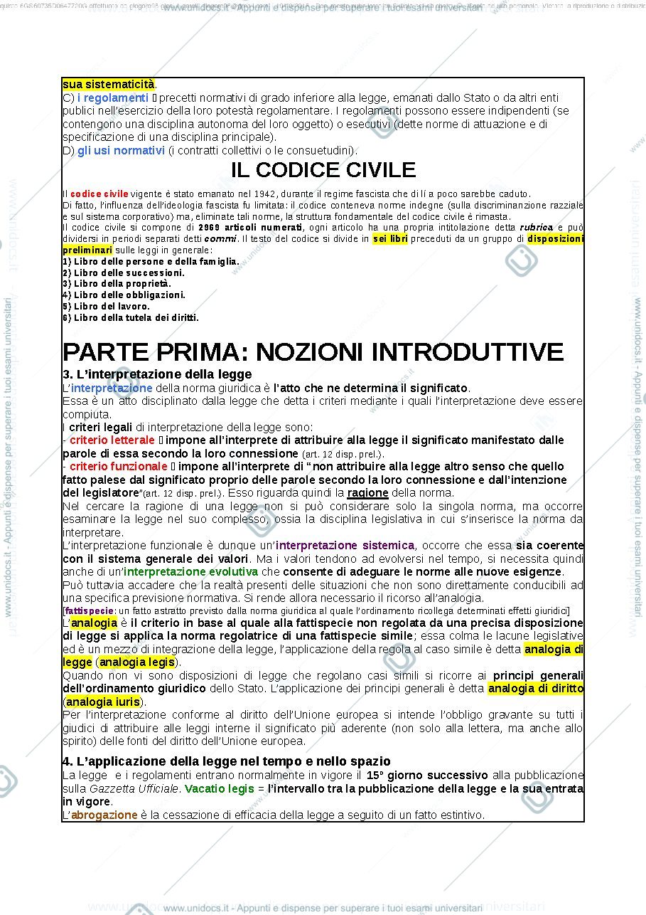 Anteprima pagina 2 — Riassunto diritto privato