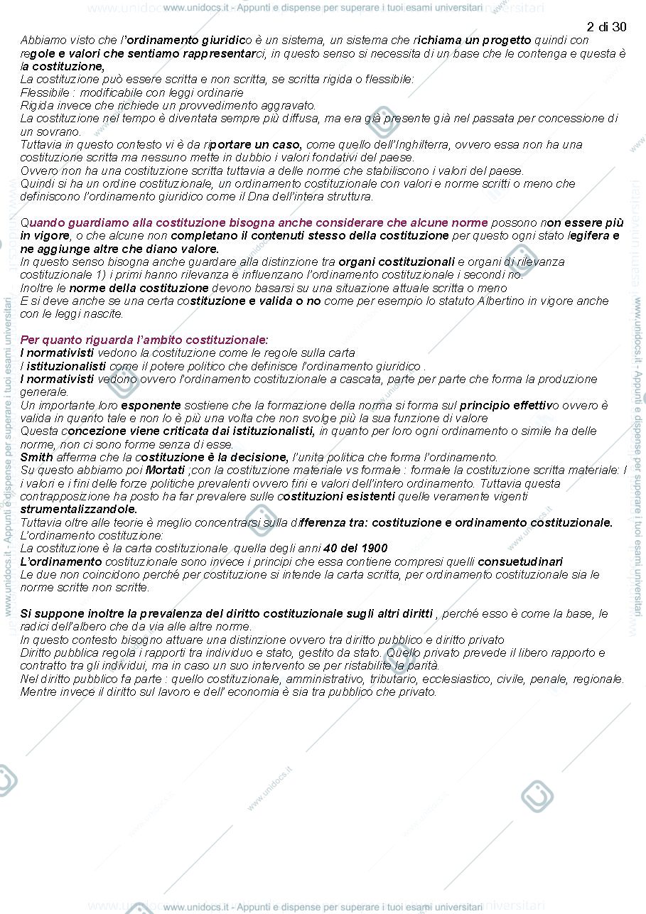 Anteprima pagina 2 — Riassunti di diritto pubblico 