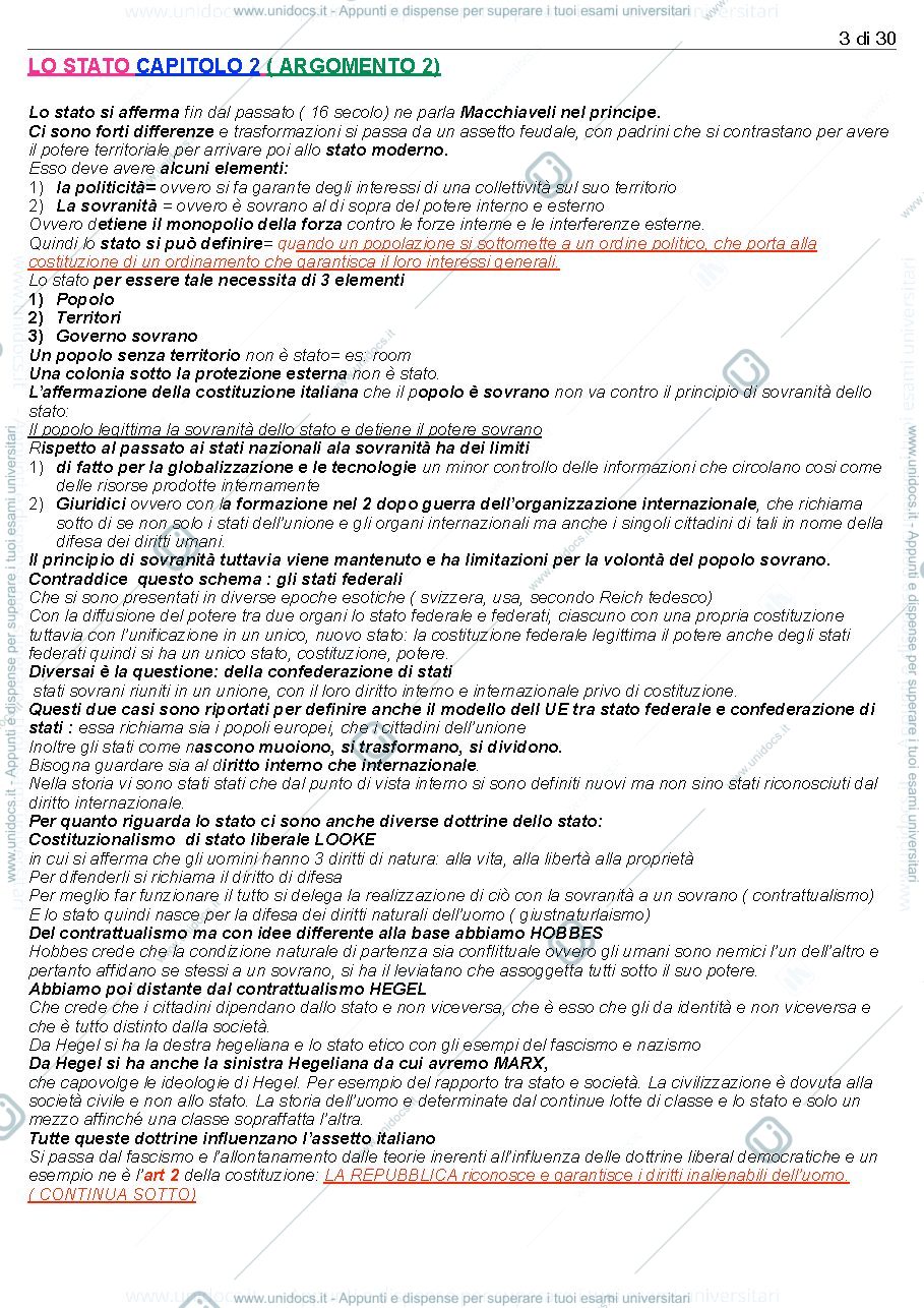 Anteprima pagina 3 — Riassunti di diritto pubblico 