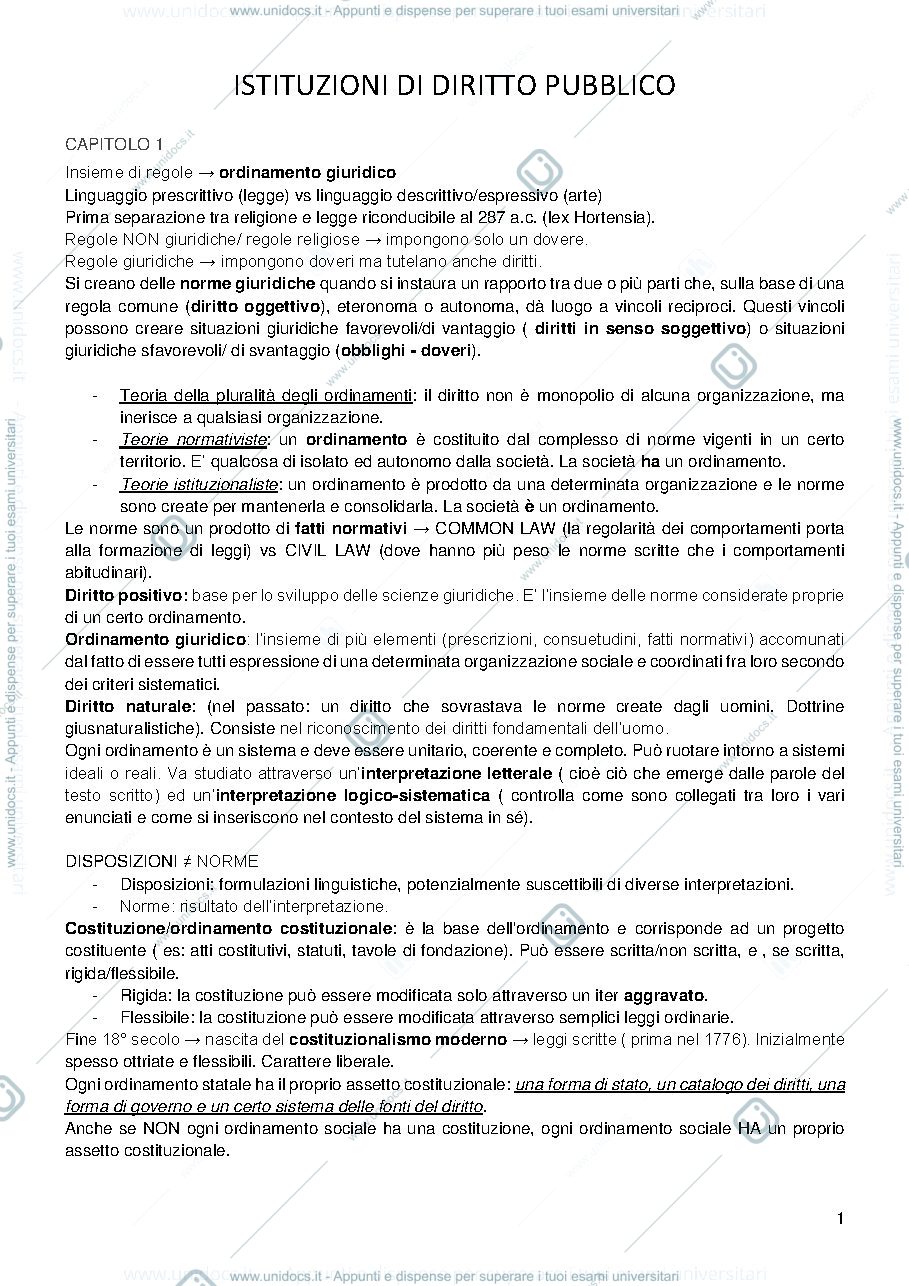 Anteprima pagina 1 — Riassunto manuale Barbera fusaro
