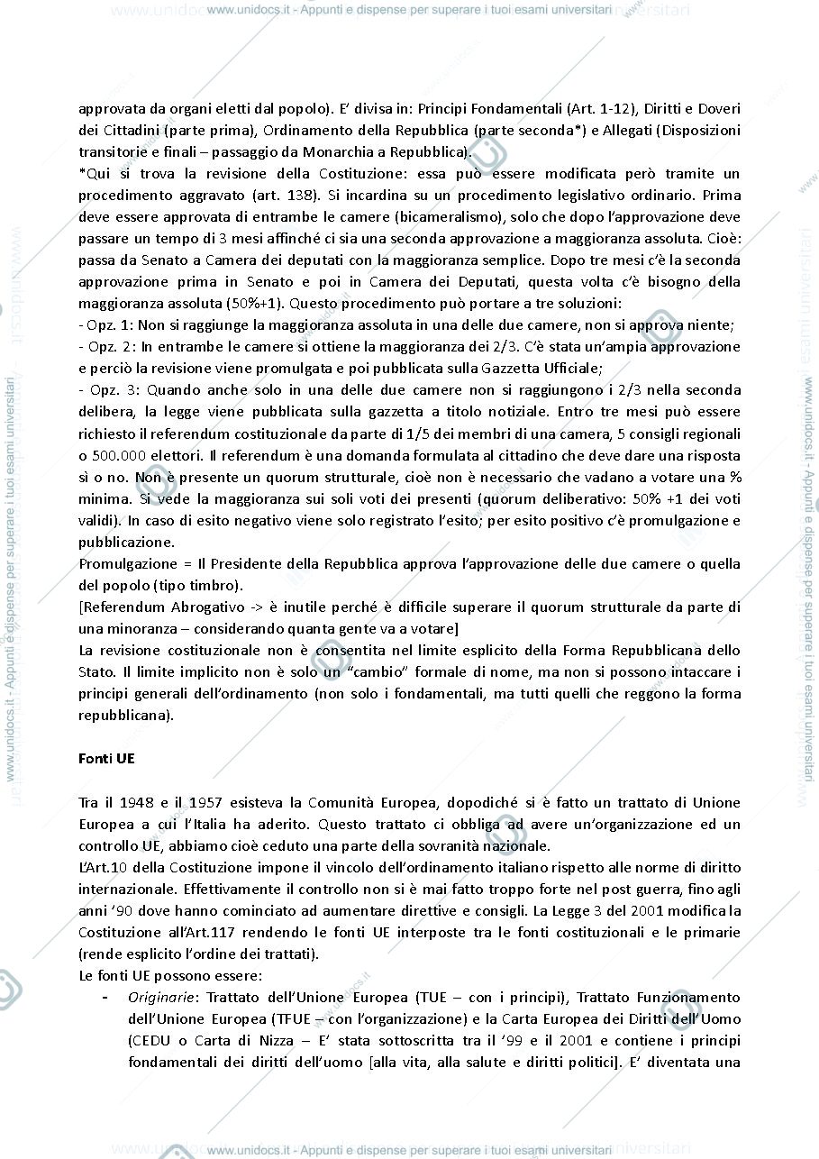 Anteprima pagina 2 — Appunti di Istituzioni di diritto pubblico del prof. Laus