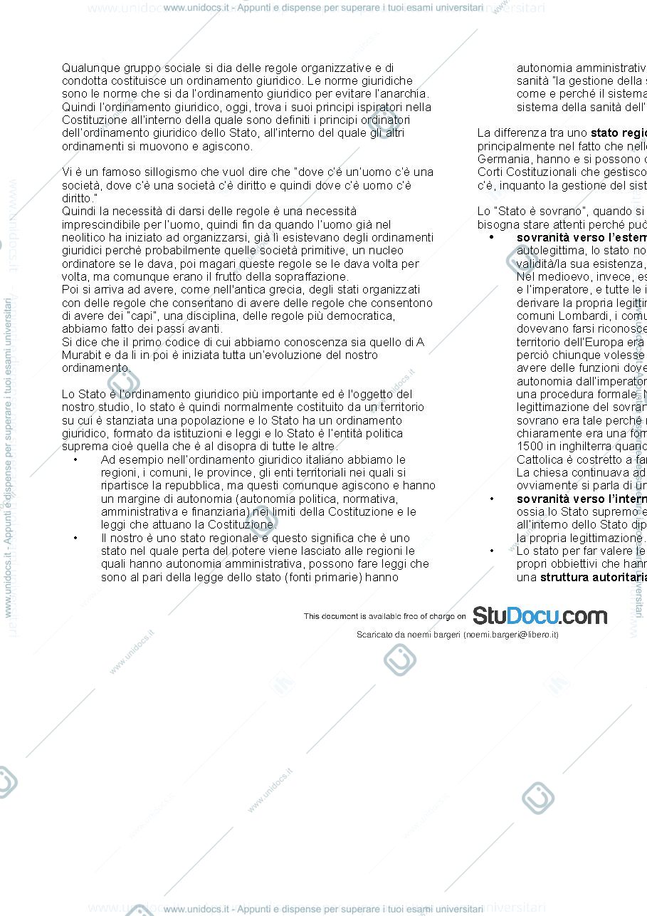 Anteprima pagina 4 — diritto costituzionale 