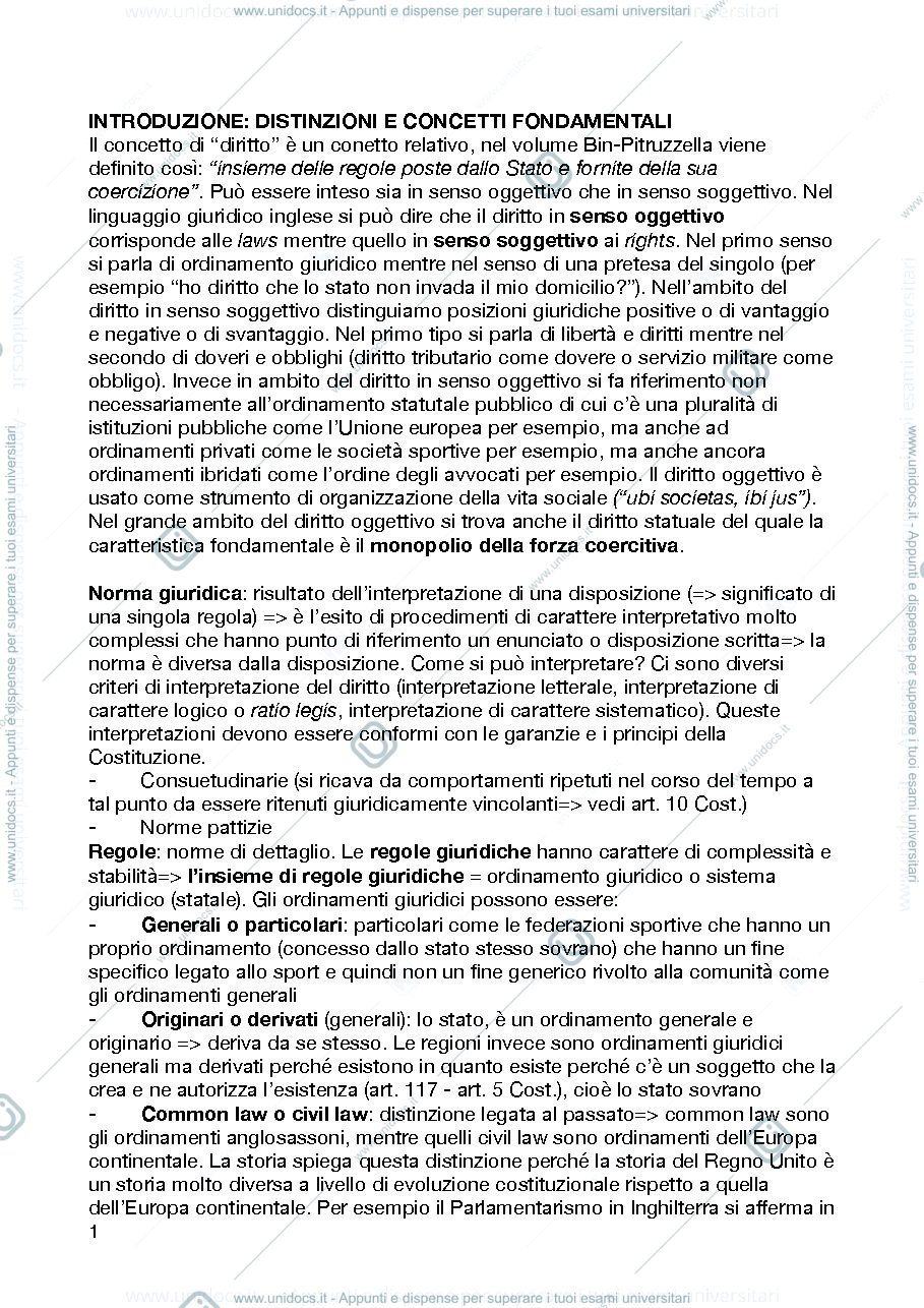 Anteprima pagina 1 — istituzione di diritto