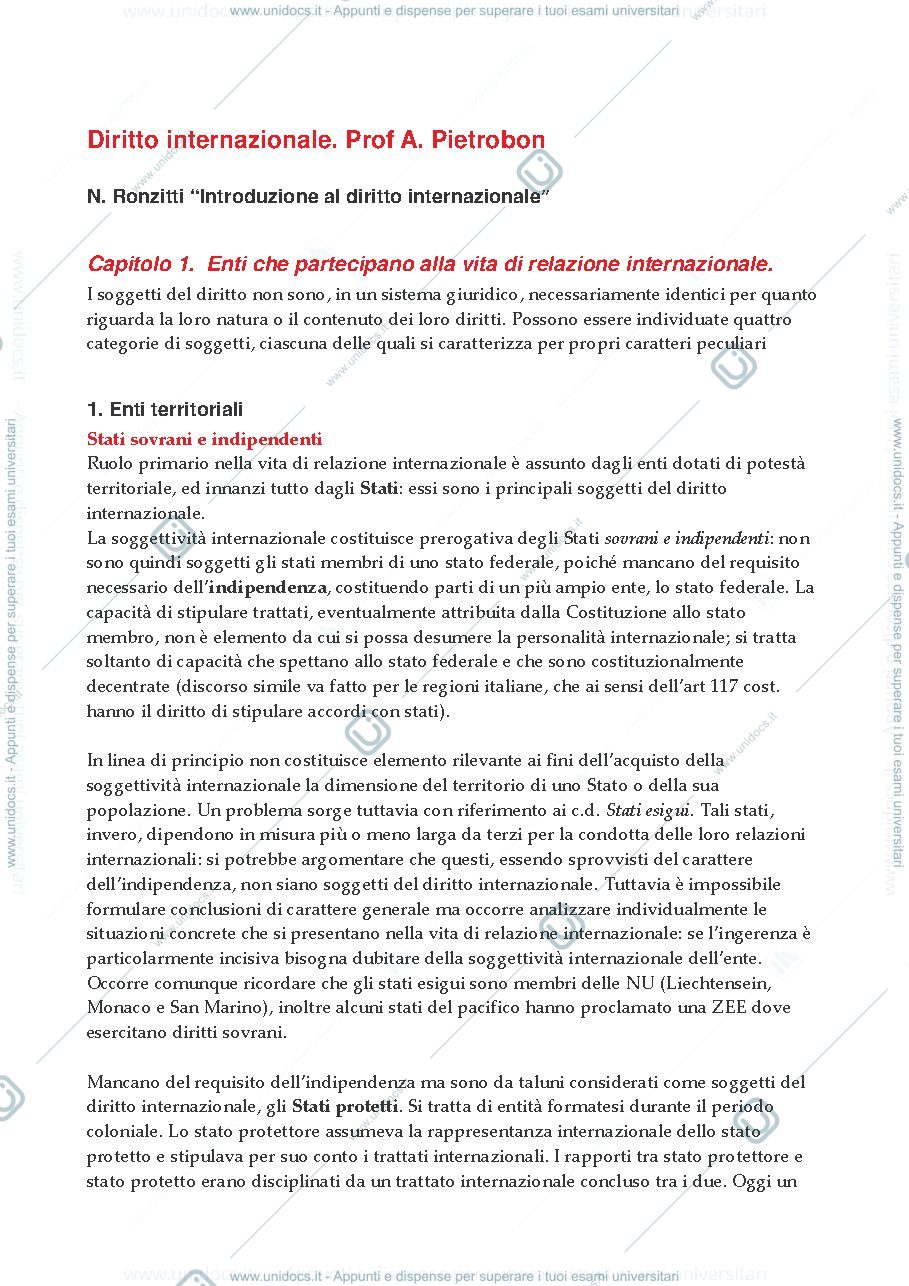 Anteprima pagina 1 — APPUNTI DIRITTO PUBBLICO