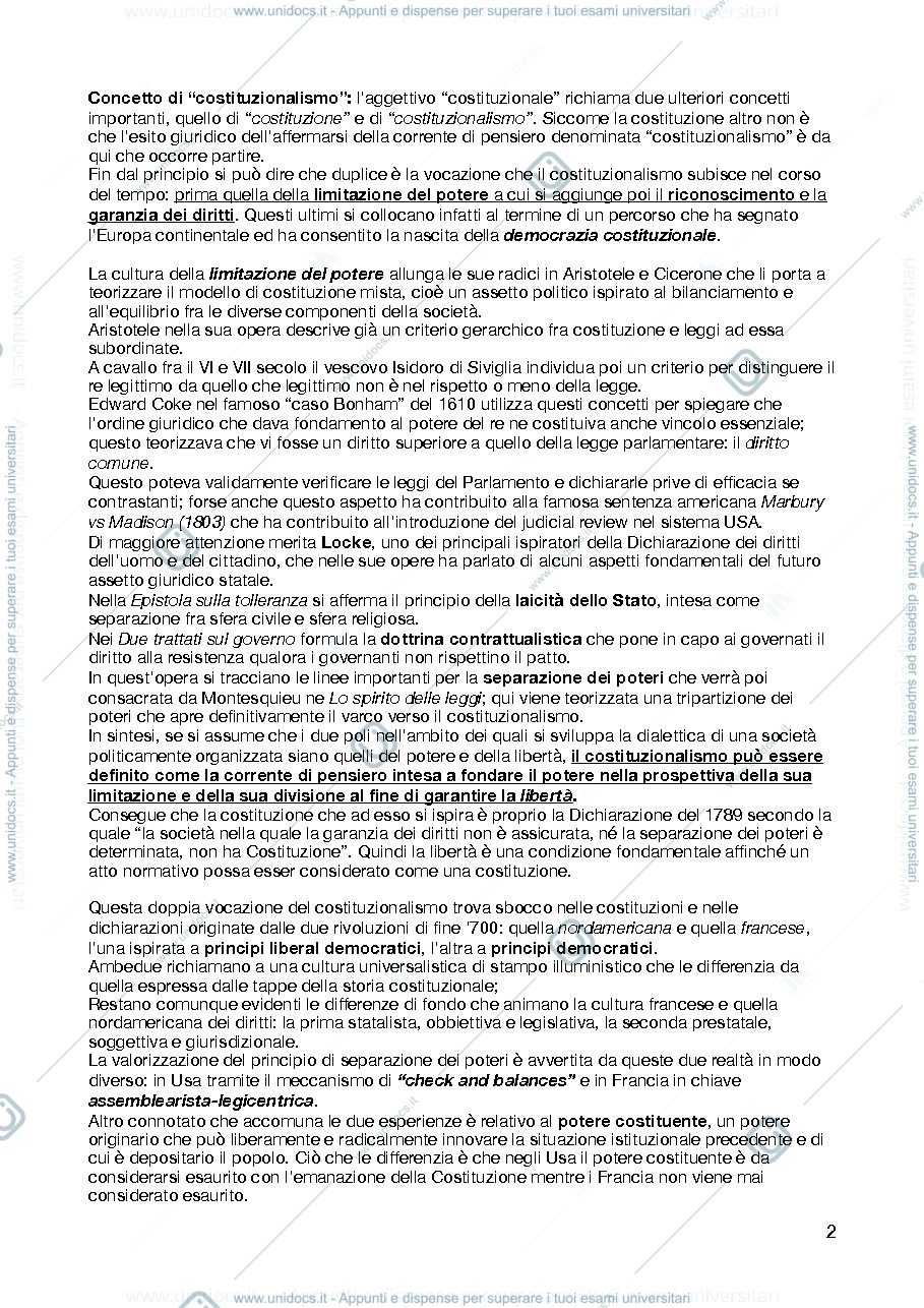 Anteprima pagina 2 — RIASSUNTI DIRITTO PUBBLICO COMPARATO 