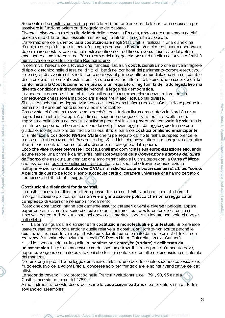 Anteprima pagina 3 — RIASSUNTI DIRITTO PUBBLICO COMPARATO 