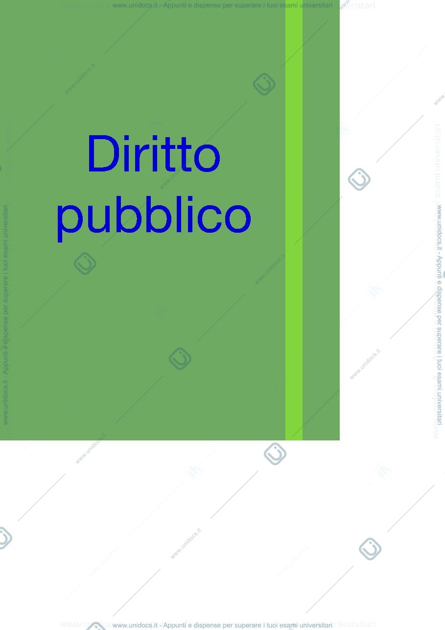 Anteprima pagina 1 — Diritto pubblico 