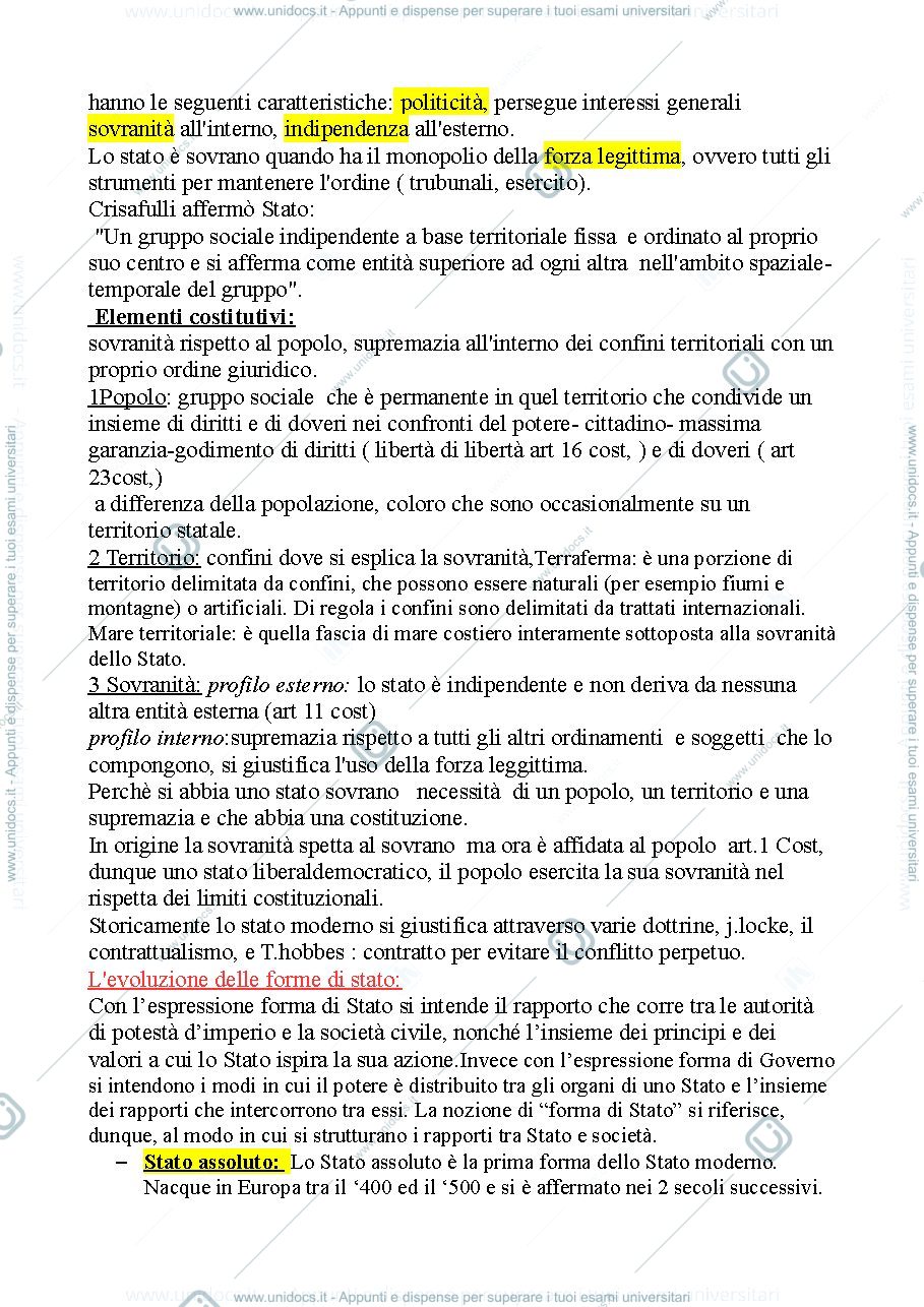 Anteprima pagina 3 — Diritto Pubblico 1° parte