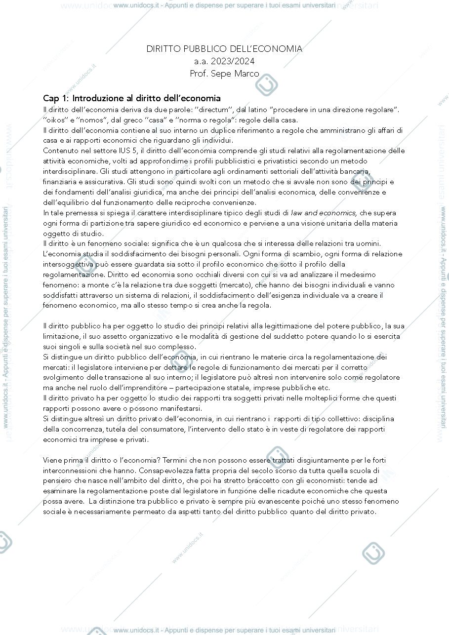 Anteprima pagina 1 — Diritto pubblico