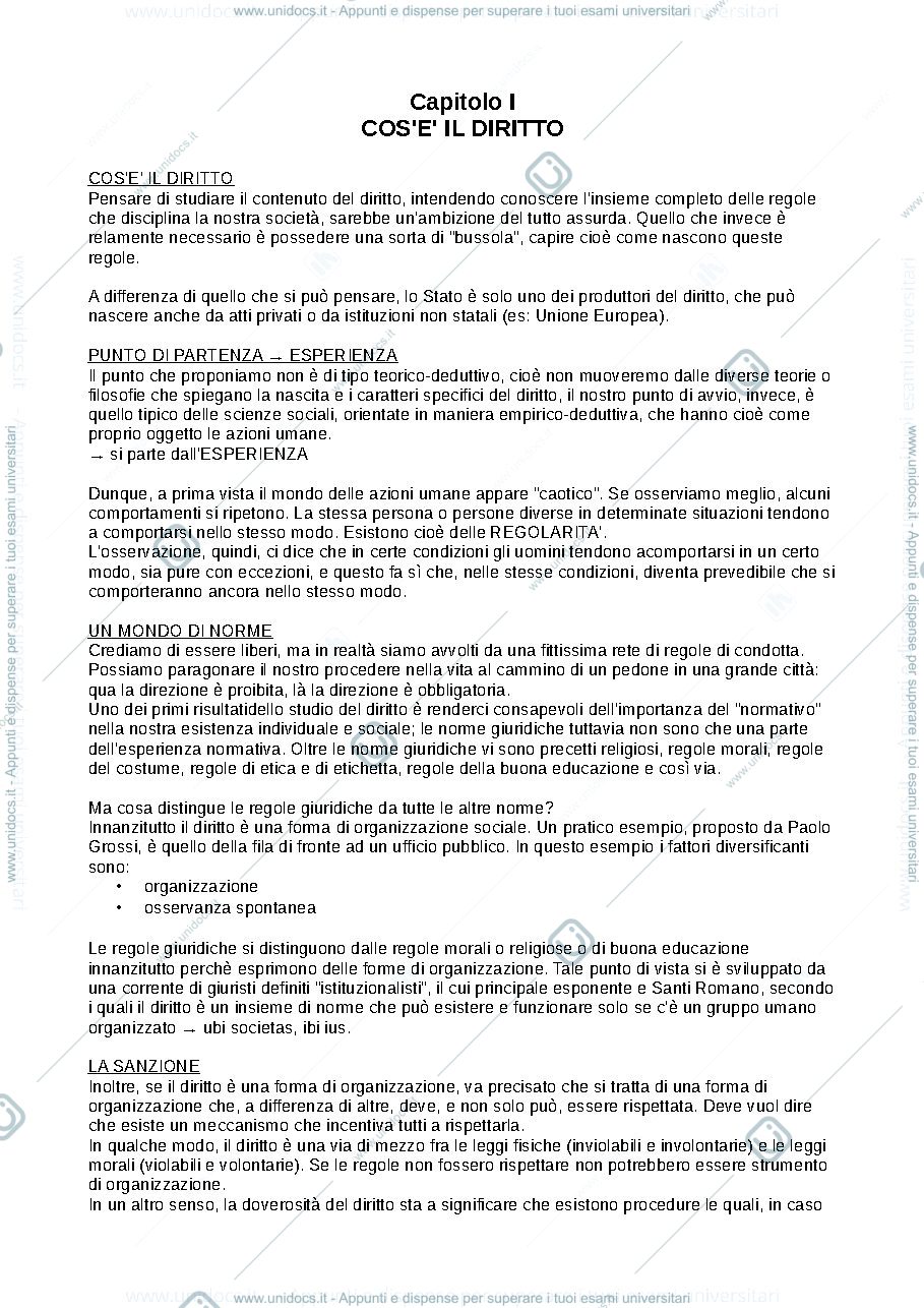 Anteprima pagina 1 — riassunti diritto pubblico