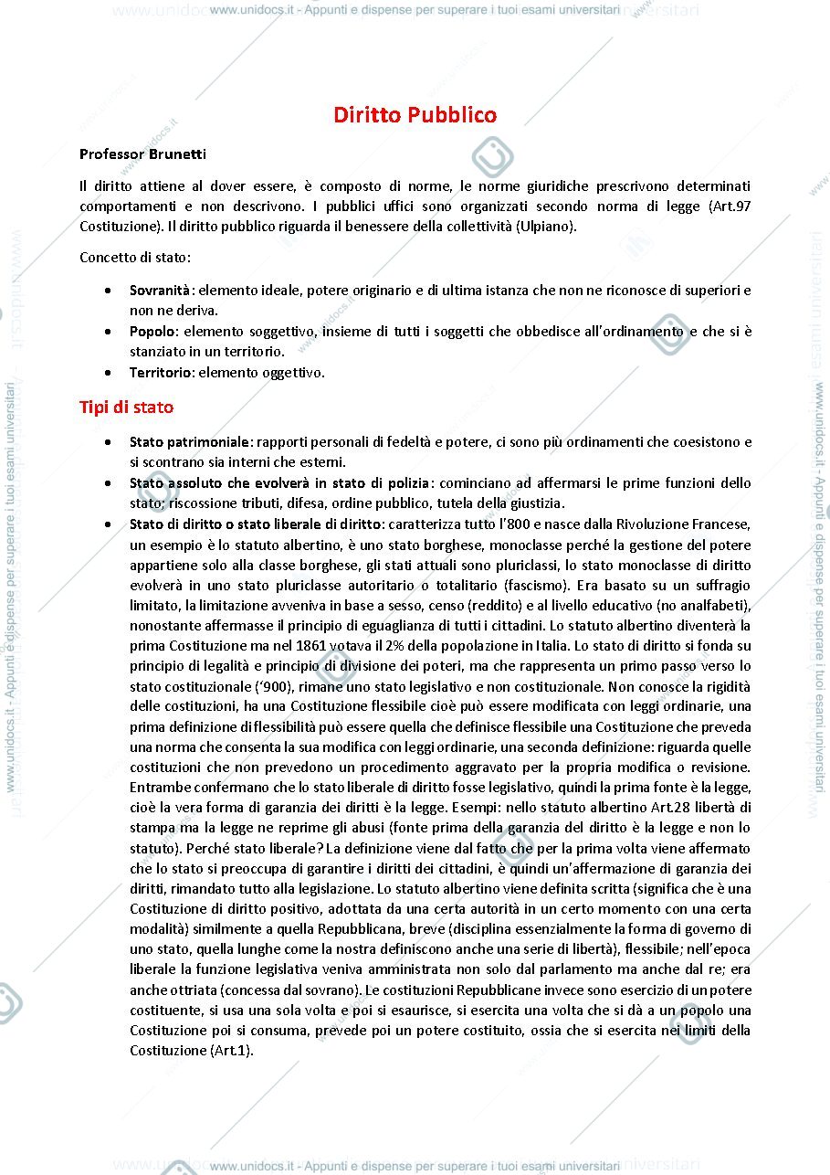 Anteprima pagina 1 — Diritto pubblico, privato e amministrativo