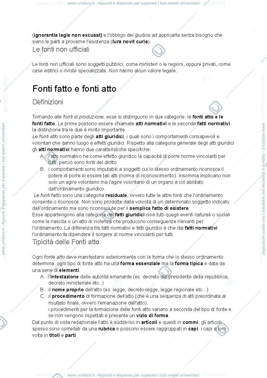 Anteprima pagina 2 — riassunto capitolo fonti generali