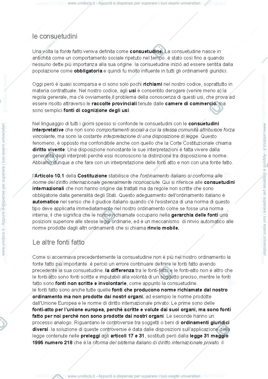 Anteprima pagina 3 — riassunto capitolo fonti generali