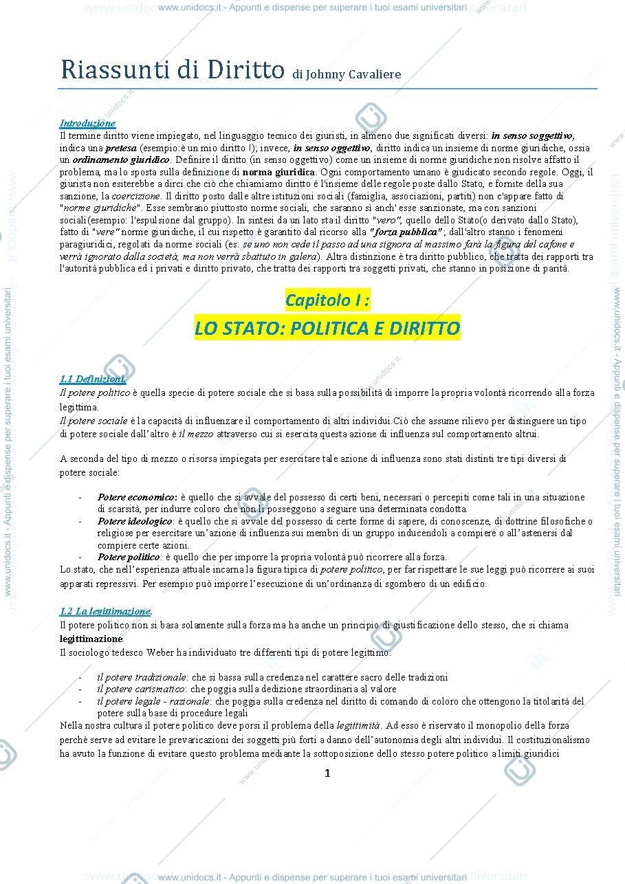 Anteprima pagina 1 — diritto pubblico bin petruzzella