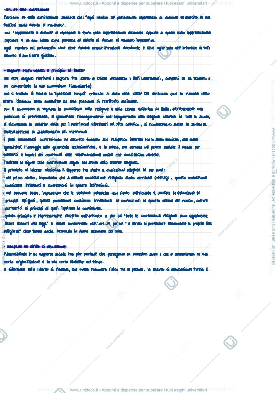 Anteprima pagina 1 — Diritto pubblico 