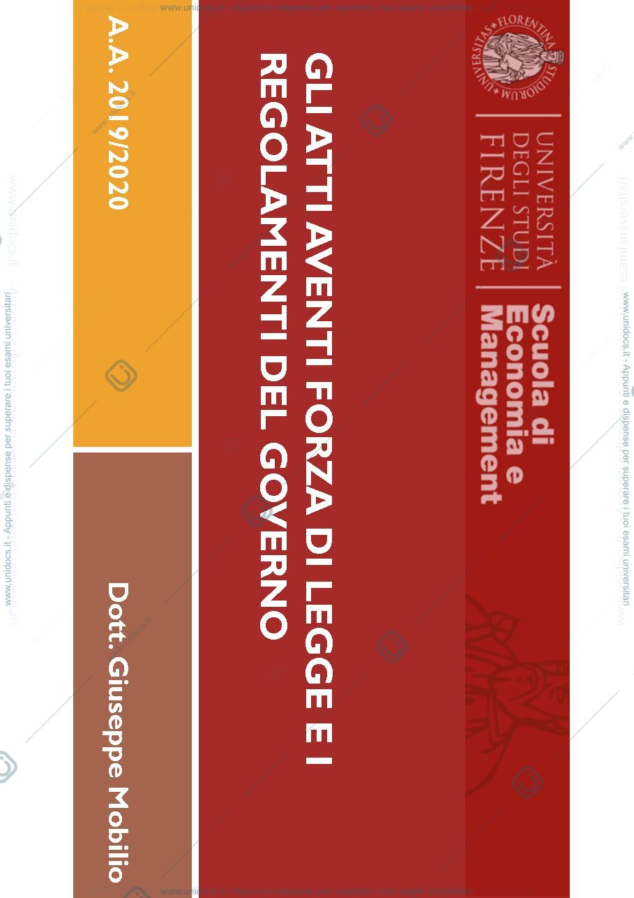Anteprima pagina 2 — 9. Atti aventi forza di legge e regolamenti