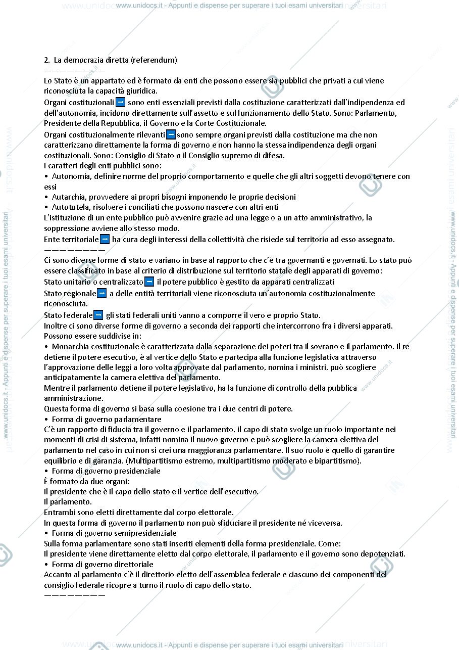 Anteprima pagina 2 — Istituzioni di diritto pubblico 