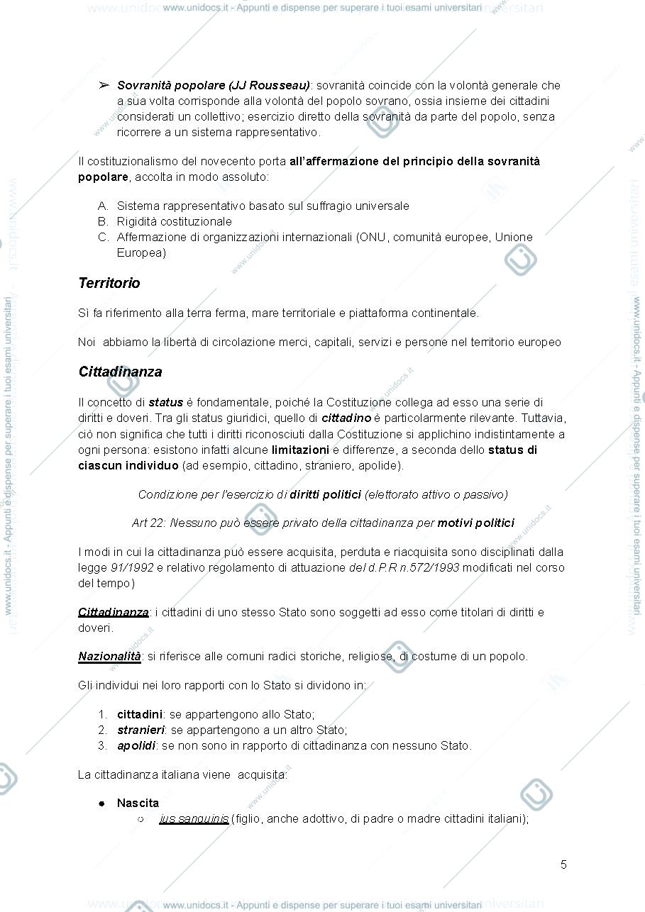 Anteprima pagina 5 — Diritto pubblico 