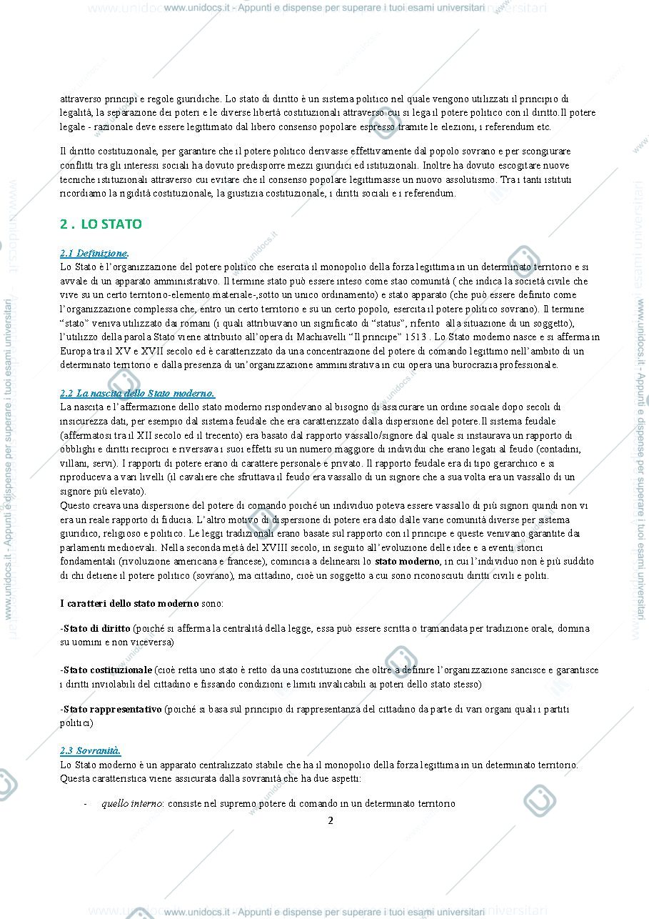Anteprima pagina 2 — Dispensa Diritto pubblico, bin pitruzzella