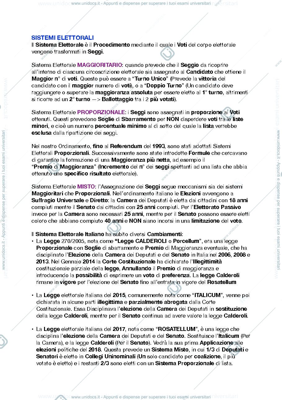 Anteprima pagina 2 — Appunti Istituzioni di Diritto Pubblico