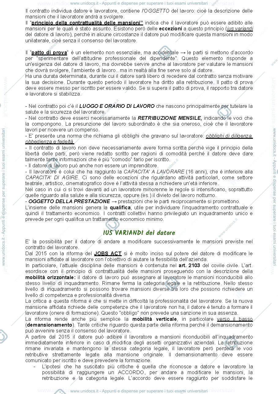 Anteprima pagina 2 — Diritto del lavoro