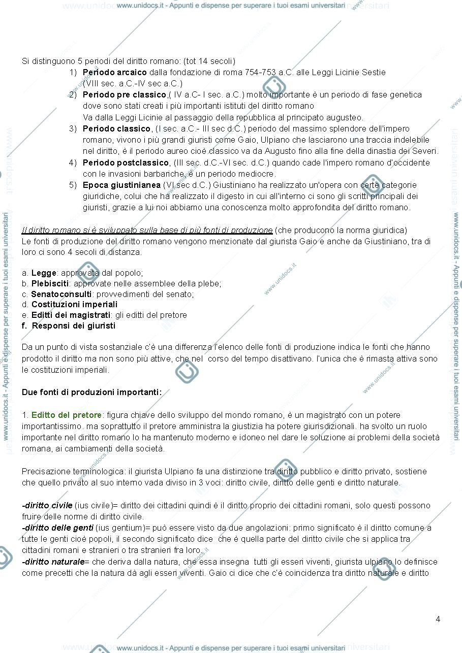 Anteprima pagina 4 — istituzioni diritto romano
