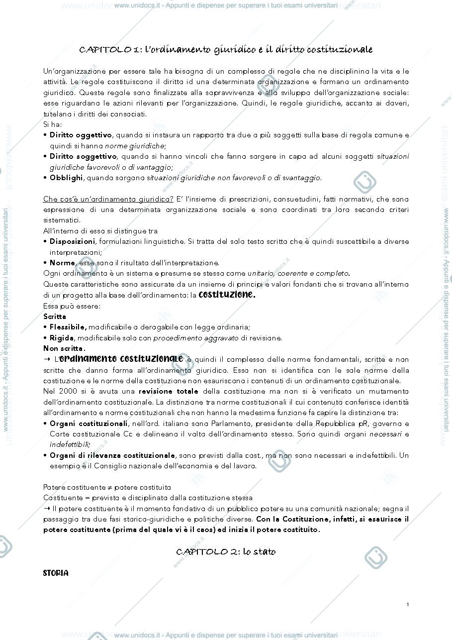 Anteprima pagina 1 — Appunti presi a lezione