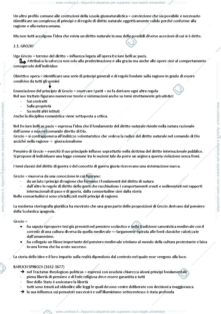Anteprima pagina 2 — storia del diritto contemporaneo (esame parziale)