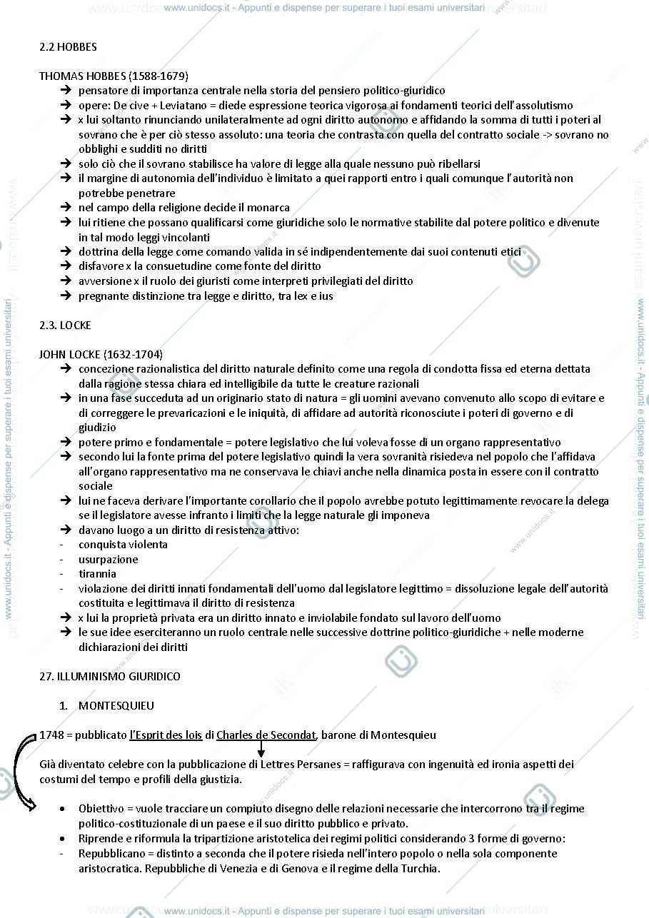 Anteprima pagina 3 — storia del diritto contemporaneo (esame parziale)