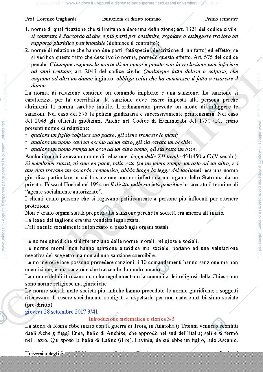 Anteprima pagina 4 — Istituzioni di diritto romano