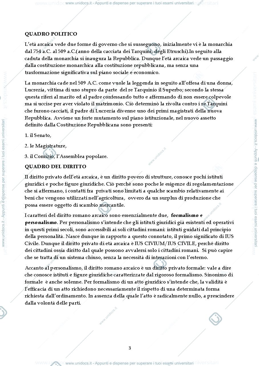 Anteprima pagina 3 — Istituzioni di Diritto Romano